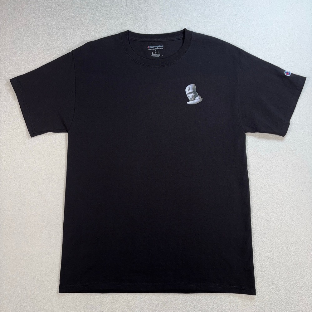 Champion Resident Evil T-Shirt Men's M Black Zombie Cerberus Graphic Spellout - Picture 2 of 12
